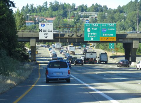 I-5 north at I-405/SR 518 - Tukwila, WA