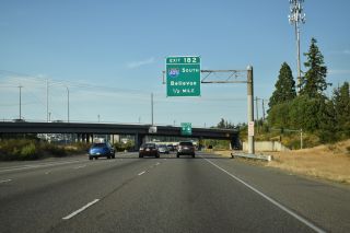 I-5 north at SR 524, a half mile from I-405 in Lynnwood, WA