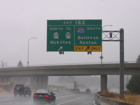 I-5 north at I-405 south and SR 525 north in 2006
