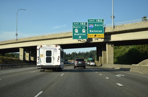 I-5 north at Alderwood Mall Pkwy and Exit 182 to I-405/SR 525