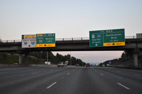 S 144th St spans I-5 one mile from I-405/SR 518 in Tukwila, Washington
