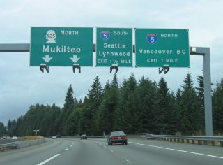 I-405 north one mile from I-5/SR 525 in 2006