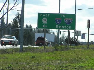 SR 509 south at SR 518 - Burien, WA