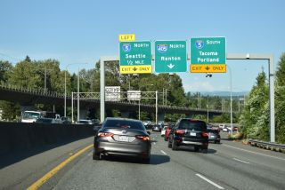 SR 518 parallels the SoundTransit 1 Line east to I-5/405 in Tukwila, WA