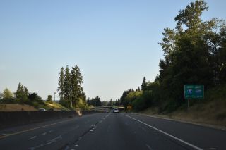 SR 525 south passes under 164th St SW on the 1.5 miles to I-5/405