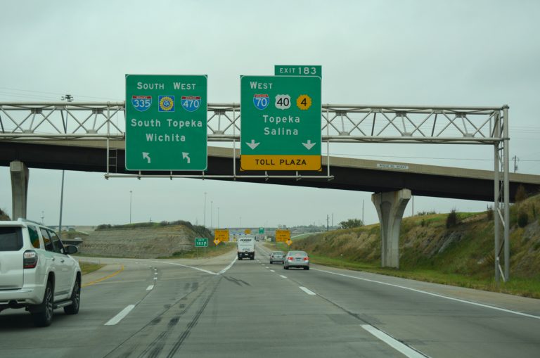 I-70/Kansas Tpk west at I-470 - Tecumseh