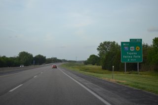 I-470/Kansas Tpk east at I-70/US 40/K-4 - Topeka, KS