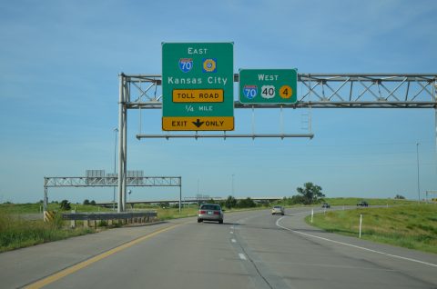 US 40/K-4 west at I-70/470/Kansas Tpk - Topeka