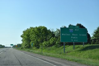 I-74 east at I-474 - East Peoria, IL