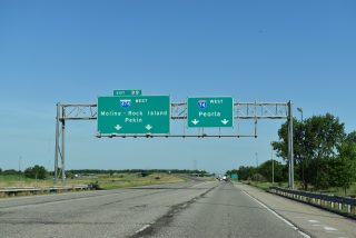 I-74 west at I-474 - 2018