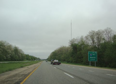 I-474 east at I-74 - East Peoria, IL