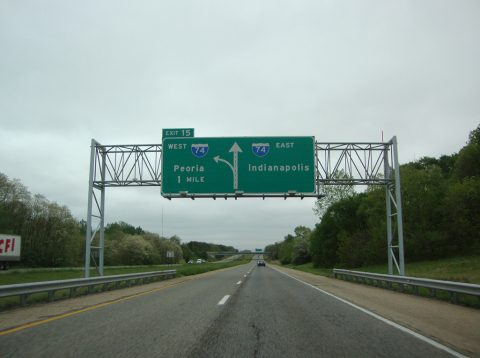 I-474 east at I-74 - 2012