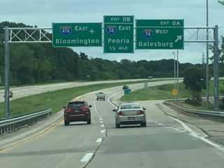 IL 6 south at I-74/474 - Peoria