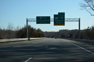 I-495 north at I-95 - Amesbury, MA