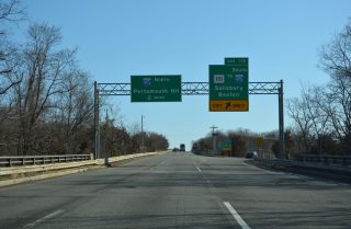 I-495 north at I-95 - Salisbury, MA