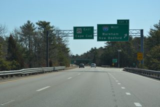 I-495 south at I-195/Route 25 - Wareham, MA