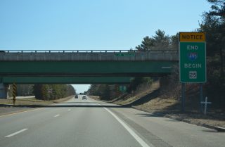 I-495 south at I-195/Route 25 - Wareham, MA