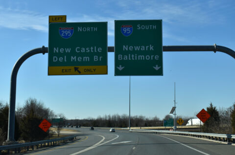 I-495 south at I-95/Delaware Tpk south to Newark.