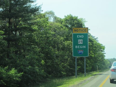 Route 25 west at I-195/495 - Wareham, MA