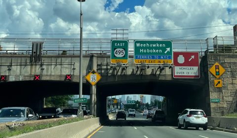 Route 495 east at Pleasant Av - Union City, NJ