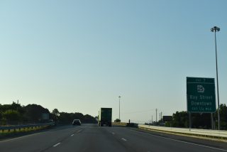 I-516 east at SR 25 Connector - Garden City, GA