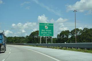 I-516/SR 21 west at SR 25 - Garden City, GA