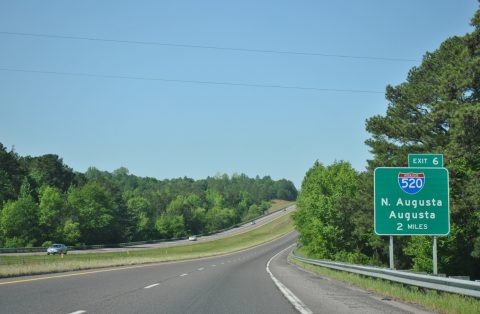 I-20 west at I-520 - North Augusta, SC