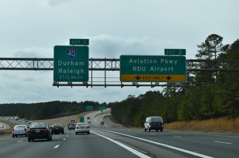 I-540 west at I-40/NC 540 - Raleigh