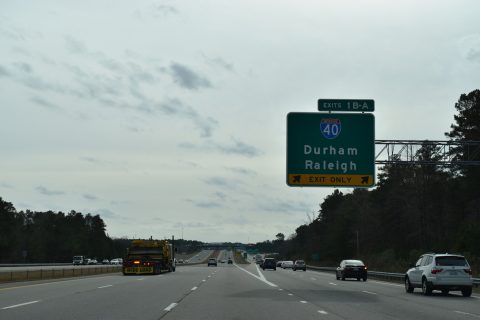 I-540 west at I-40/NC 540 - Durham