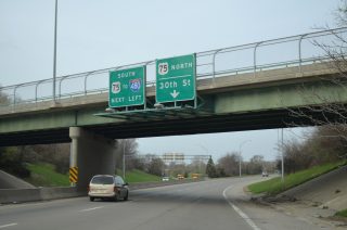 Storz Expwy west at US 75 - Omaha, NE