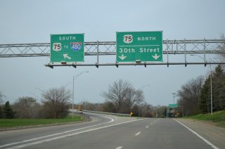 Storz Expwy west at US 75 - Omaha, NE