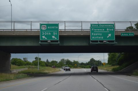 US 75 north at Storz Expwy - Omaha, NE