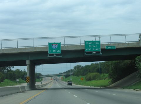 US 75/North Fwy south at I-480 - Omaha, NE