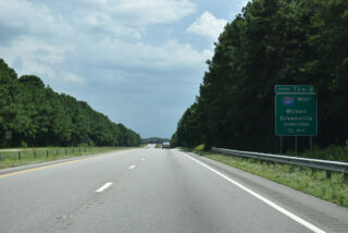 US 264/NC 11 Bypass south a half mile ahead of I-587 west