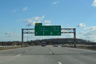 I-390 south at I-590 (Rochester Outer Loop) north in Brighton, NY.