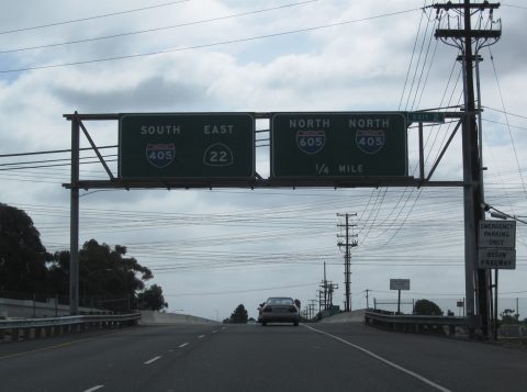 SR 22 east at I-405/605 - Seal Beach, CA