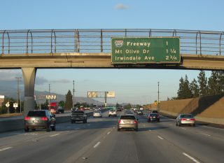 I-210 east at I-605 - Duarte, CA