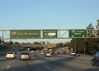 I-210 east at I-605 - Duarte, CA