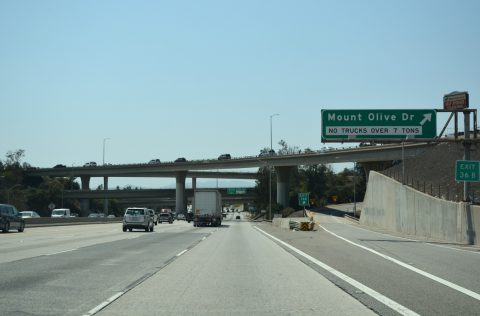 I-210 west at I-605 - Irwindale, CA