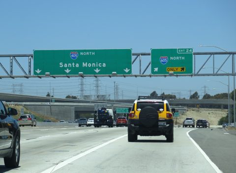 I-405/SR 22 north at I-605 - Seal Beach, CA