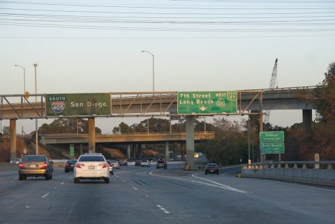 I-405 south at SR 22 - Seal Beach, CA