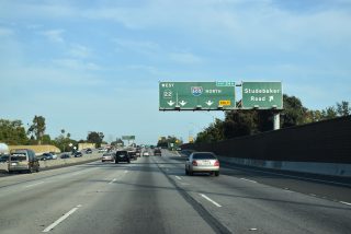 I-405 south at I-605 - Long Beach, CA