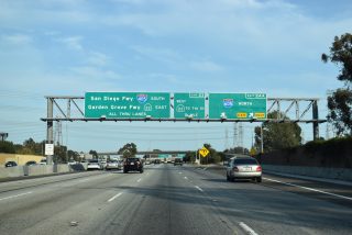 I-405 south at I-605 - Long Beach, CA