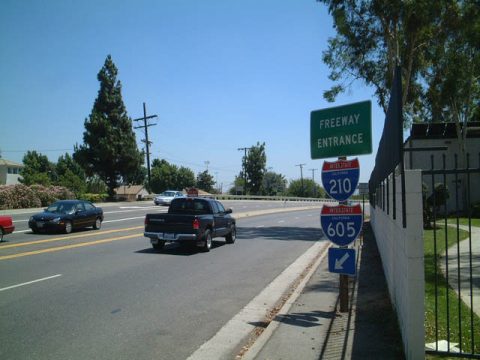 Mt Olive Dr south at I-605 - Duarte, CA