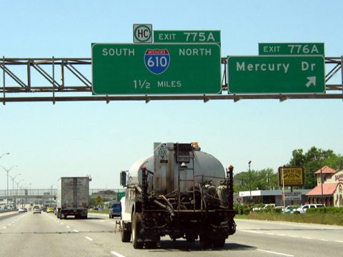 IH 10 west at IH 610/US 90 - Houston, TX
