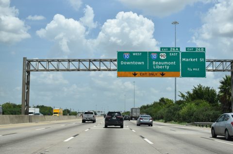 IH 610 north at IH 10/US 90 - Houston, TX