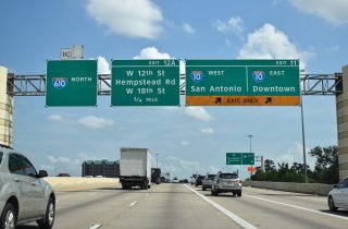 IH 610 north at IH 10/Katy Fwy - Houston, TX