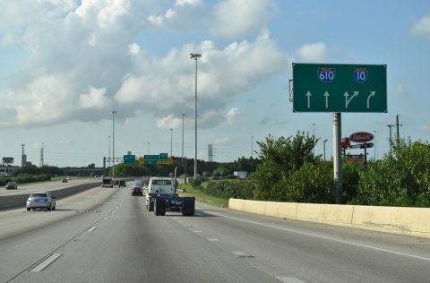 IH 610 south at IH 10/US 90 - Houston, TX