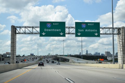 IH 610 south at IH 10/Katy Fwy - Houston, TX