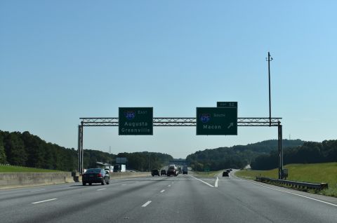 I-285 east at I-675 south near Gresham Park, Georgia